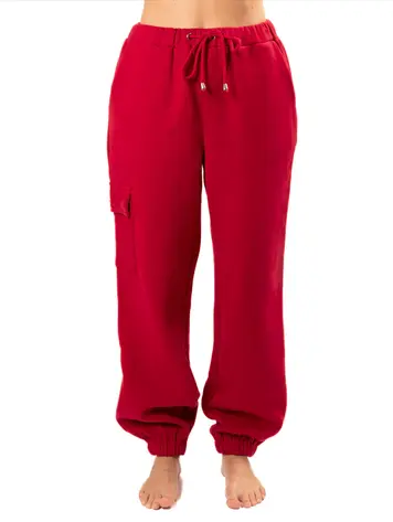 NANA THE BRAND WOMEN'S FLEECE JOGGER RASPBERRY