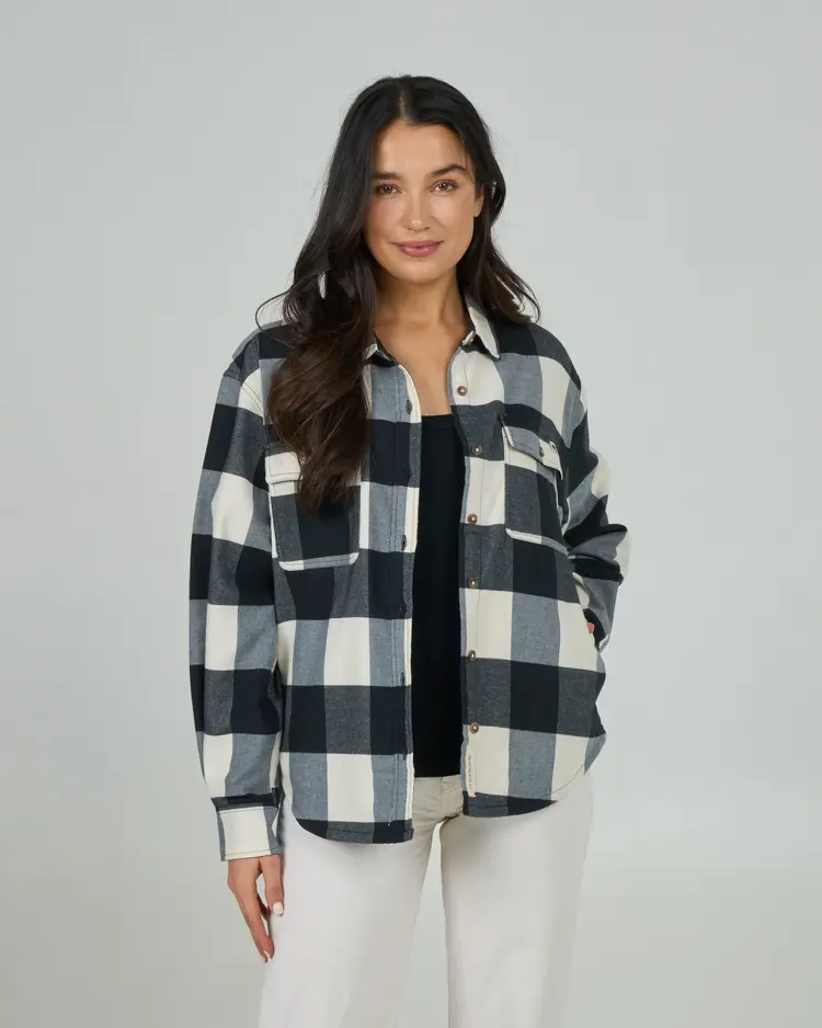 Salty crew WOMEN'S FATHOM FLANNEL