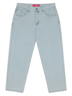 LOVIAH HOMMES OG BAGGY 5 POCKETS DENIM PANTS WHITE BLUE WASH