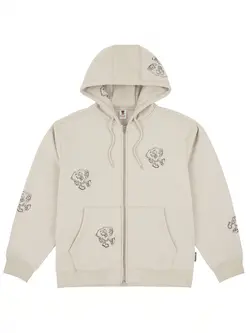 LOVIAH HOMMES LITTLE MAN ZIP UP HOODIE SAND