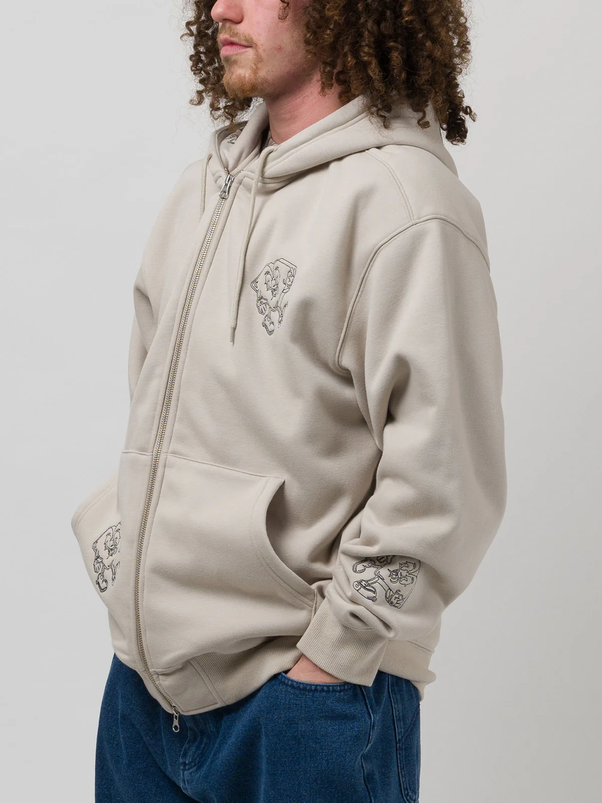 LOVIAH HOMMES LITTLE MAN ZIP UP HOODIE