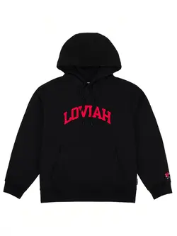 LOVIAH HOMMES UNIVERSITY HOODIE BLACK