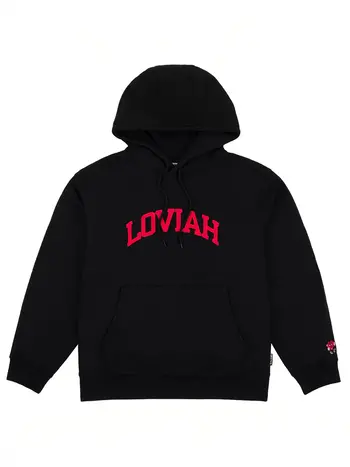 LOVIAH MEN'S UNIVERSITY HOODIE BLACK