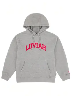 LOVIAH HOMMES UNIVERSITY HOODIE HEATHER GREY