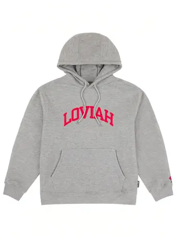 LOVIAH MEN'S UNIVERSITY HOODIE HEATHER GREY