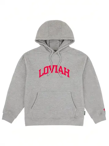 LOVIAH HOMMES UNIVERSITY HOODIE HEATHER GREY