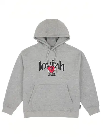 LOVIAH MEN'S LOVIAH SK8 HOODIE HEATHER GREY