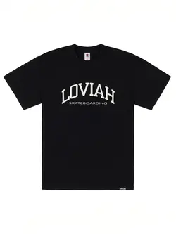 LOVIAH HOMMES UNIVERSITY T-SHIRT BLACK