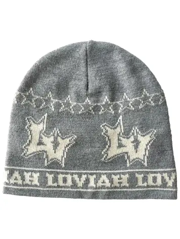 LOVIAH MEN'S HELL-V BEANIE HEATHER GREY