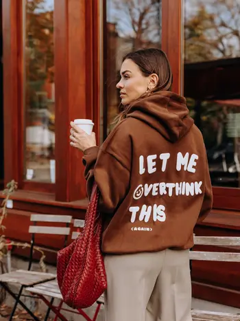 NANA THE BRAND WOMEN'S SHANIE HOODIE BROWN