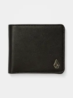 Volcom PORTEFEUILLE SINGLE STONE LEATHER BLACK