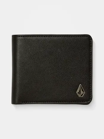 Volcom PORTEFEUILLE SINGLE STONE LEATHER BLACK