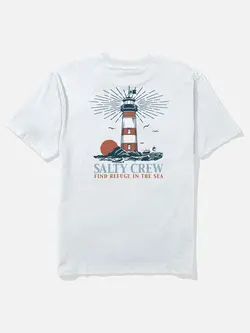 Salty crew HOMMES HIGH BEAM CLASSIC SS TEE WHITE