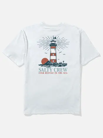 Salty crew HOMMES HIGH BEAM CLASSIC SS TEE WHITE