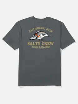 Salty crew MEN'S CAST LIFE CLASSIC SS TEE CHARCOAL