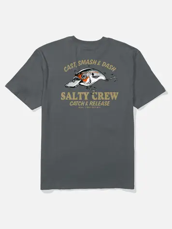 Salty crew HOMMES CAST LIFE CLASSIC SS TEE CHARCOAL