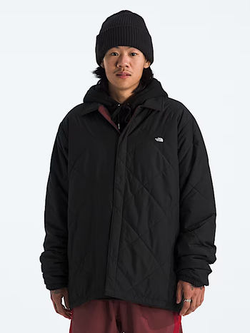 THE NORTH FACE MEN'S AFTERBURNER INSULATED FLANNEL TNF BLACK/SUMAC