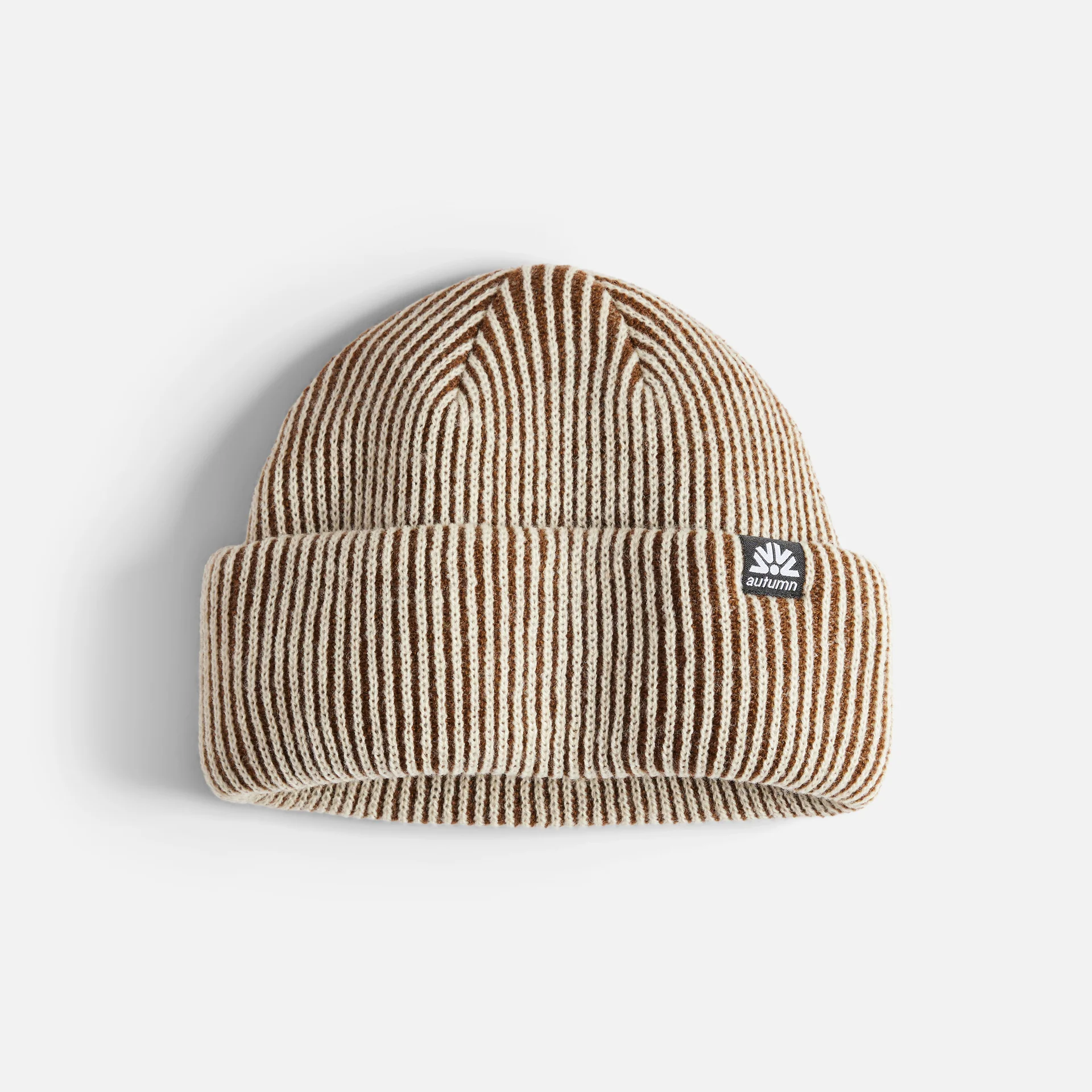AUTUMN MEN'S CORD DOUBLE ROLL BEANIE