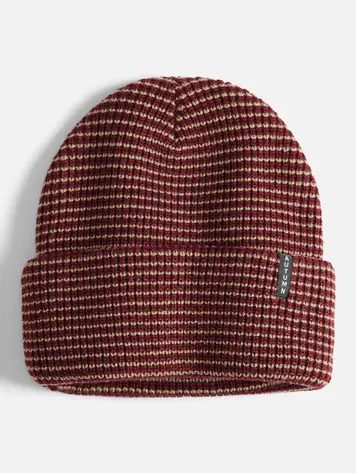 AUTUMN MEN'S STRIPE BEANIE MERLOT