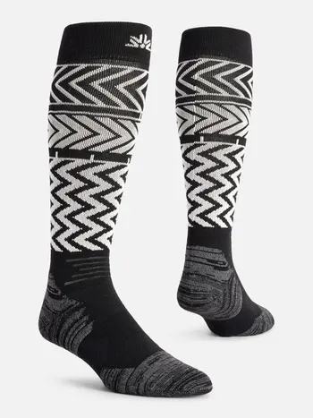 AUTUMN MEN'S SERVICE SNOW SOCKS CHEVRON NATURAL