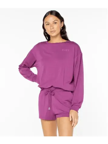 Roxy FEMMES SURFING BY MOONLIGHT CREWNECK AMARANTH