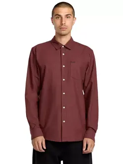 Volcom MEN'S VEECO OXFORD LS SHIRT MERLOT