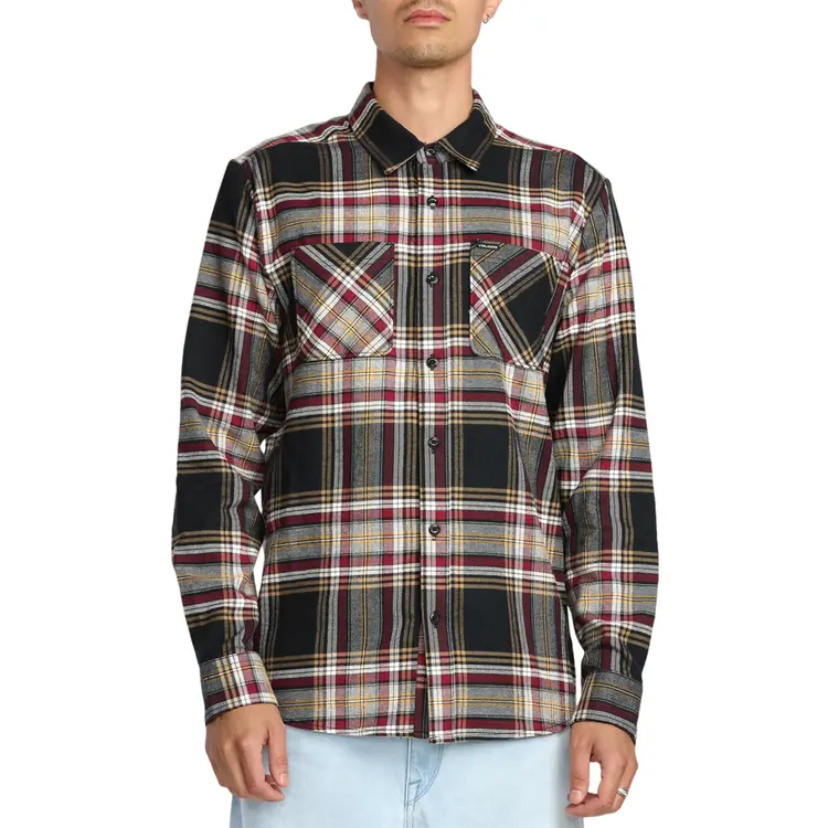Volcom MEN'S NETASTONE FLANNEL LS FLANNEL SHIRT