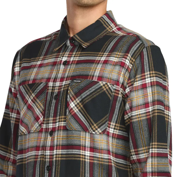 Volcom MEN'S NETASTONE FLANNEL LS FLANNEL SHIRT