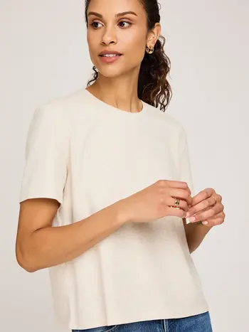 Gentle fawn FEMMES CHRISTINE T-SHIRT HEATHER OAT