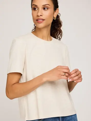 Gentle fawn WOMEN'S CHRISTINE T-SHIRT HEATHER OAT