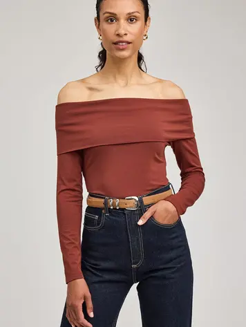 Gentle fawn WOMEN'S CHARLIZE TOP MAHOGANY