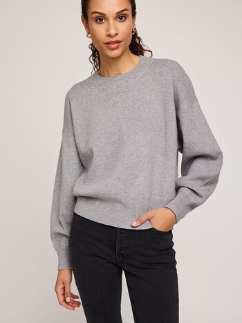 Gentle fawn WOMEN'S ALFIE CREWNECK SWEATER HEATHER GREY