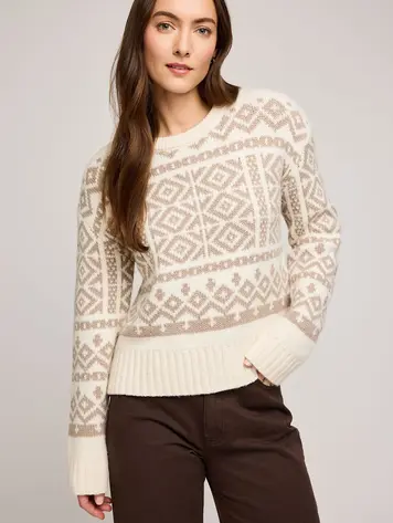 Gentle fawn FEMMES CYPRESS PULLOVER SWEATER CREAM