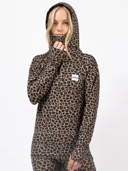 Eivy FEMMES ICECOLD HOOD TOP LEOPARD