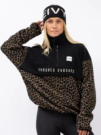 Eivy FEMMES BALL FLEECE BLACK/LEOPARD