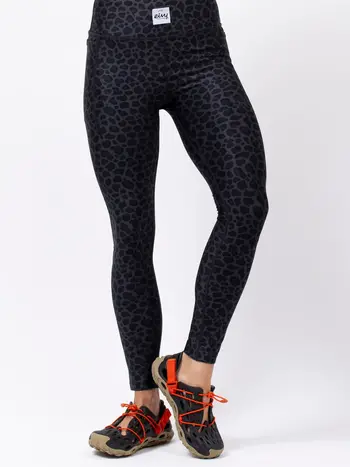 Eivy WOMEN'S POCKET TIGHTS PANT BLACK LEOPARD
