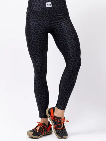 Eivy FEMMES POCKET TIGHTS PANT BLACK LEOPARD