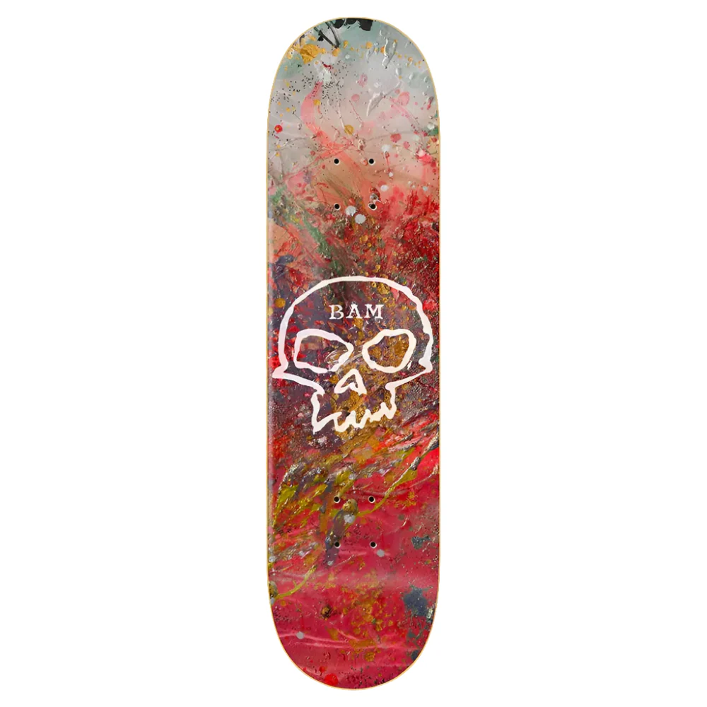 Zero skateboards  X BAM SINGLE SKULL DECK