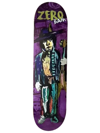 Zero skateboards X BAM MUSIC MAN DECK 8.25"