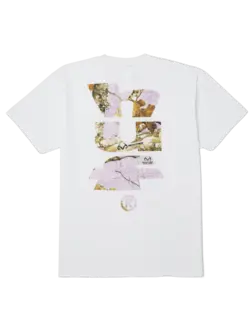 HUF HOMMES REALTREE MEGABLAST SS TEE WHITE