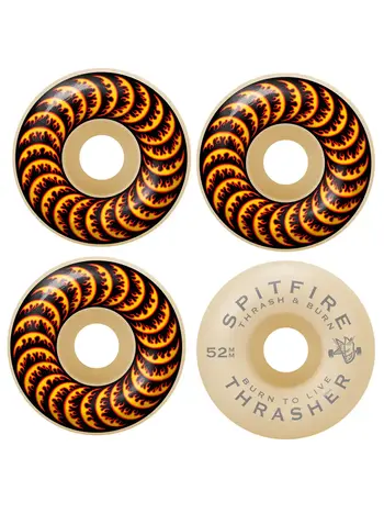 Spitfire wheels ROUES THRASHER CLASSIC FLAME F4 99A NATURAL 52MM