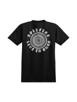 Spitfire MEN'S WEB CLASSIC S/S TEE BLACK