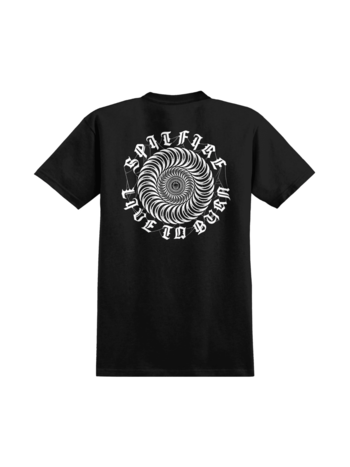 Spitfire wheels MEN'S WEB CLASSIC S/S TEE BLACK