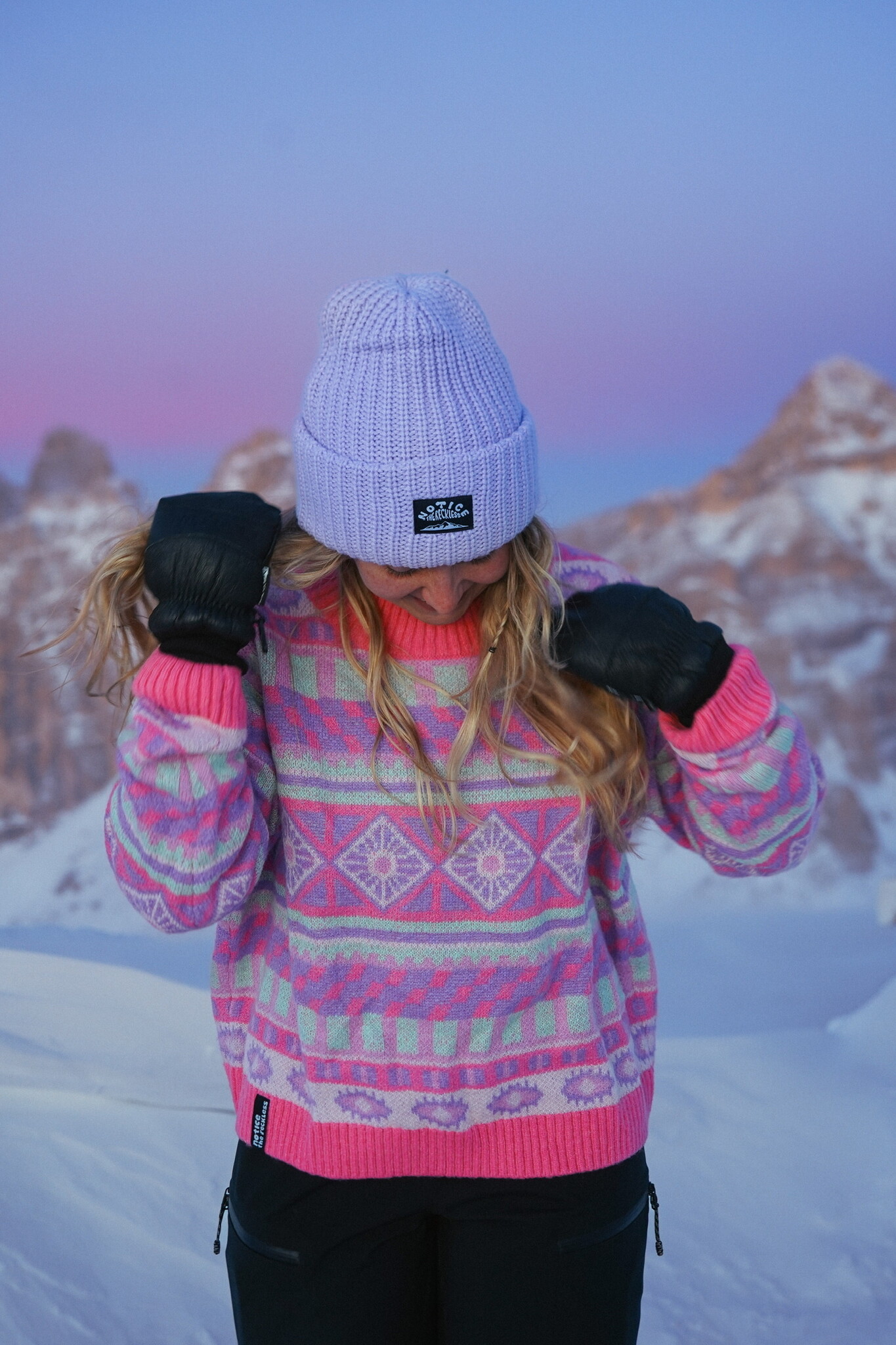 Notice the reckless FEMMES SUMMIT GAZE SWEATER