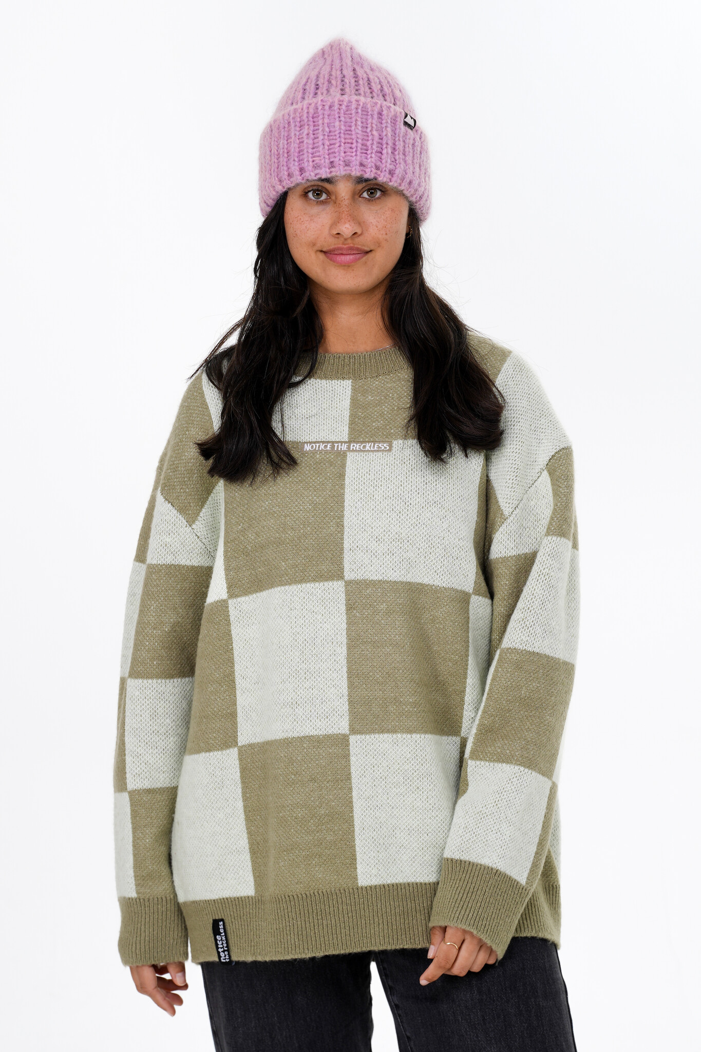 Notice the reckless WOMEN'S MOSS SWEATER