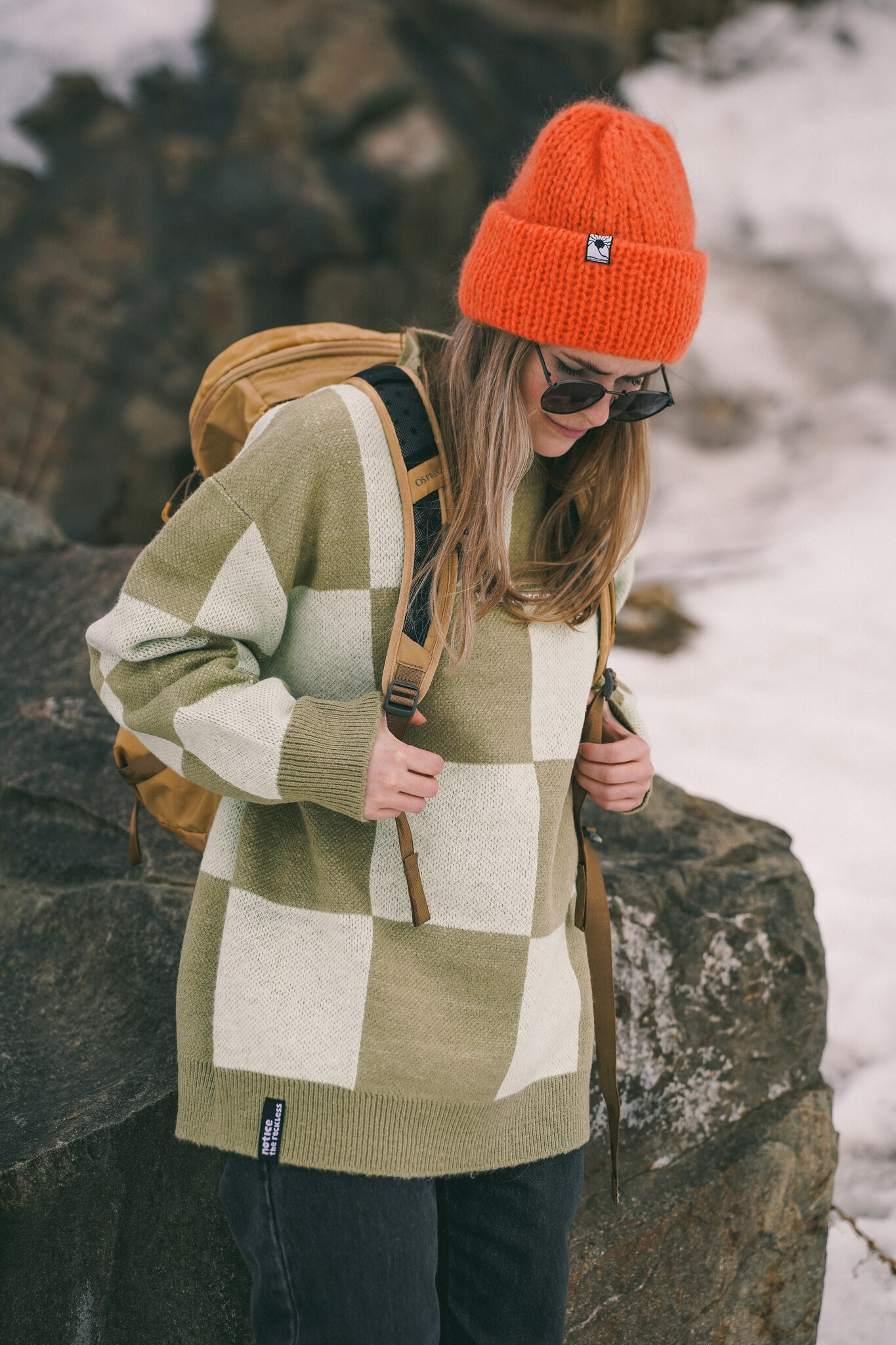 Notice the reckless WOMEN'S MOSS SWEATER