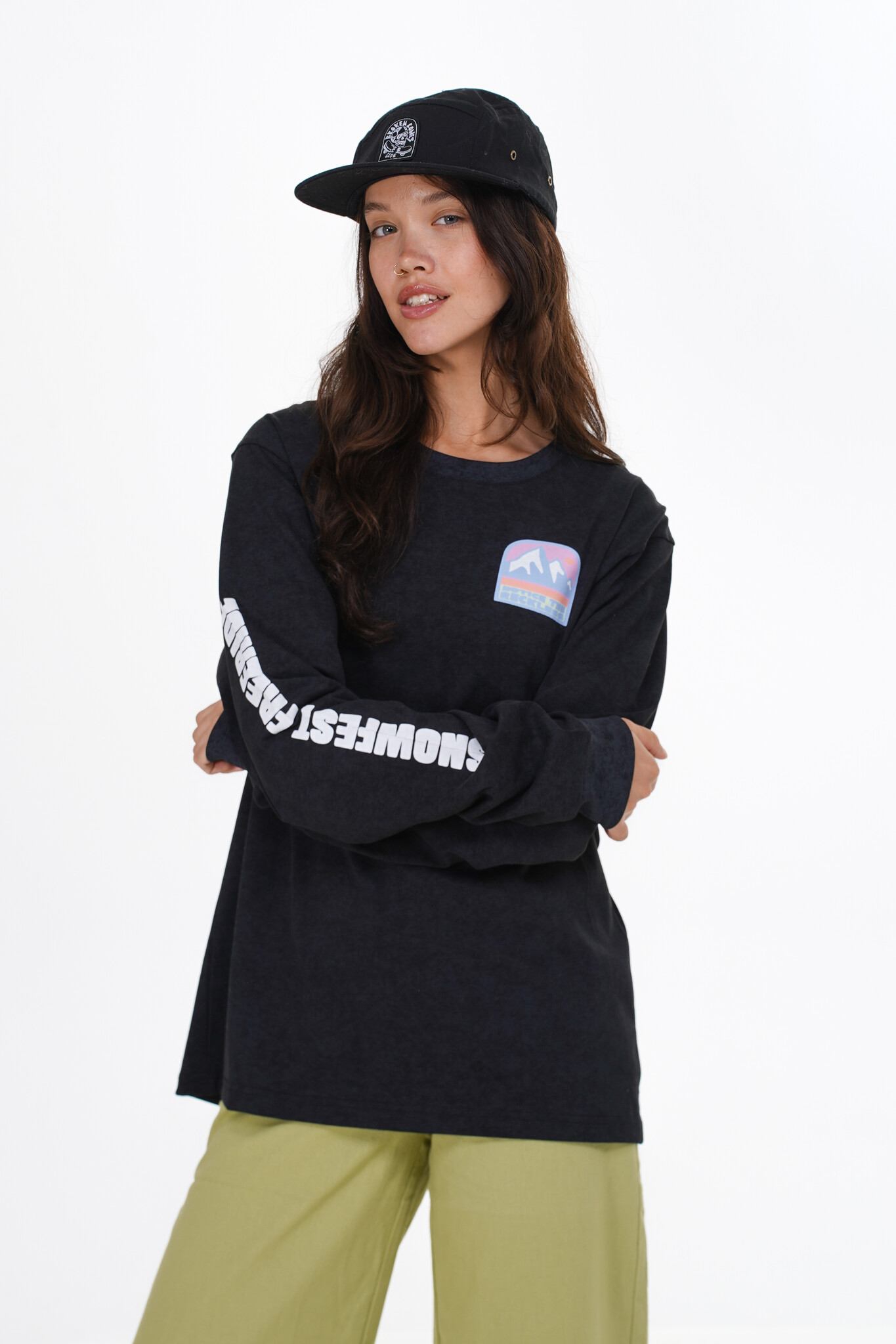 Notice the reckless WOMEN'S MOUNTAIN RIDGE LS