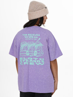 Notice the reckless WOMEN'S SLOTH STRANDS CREW OVT