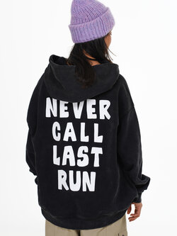 Notice the reckless FEMMES LAST RUN HOODIE
