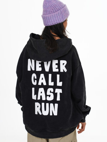 Notice the reckless FEMMES LAST RUN HOODIE